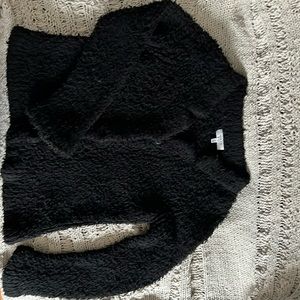 Milly minis black frizzy cardigan sweater size 14